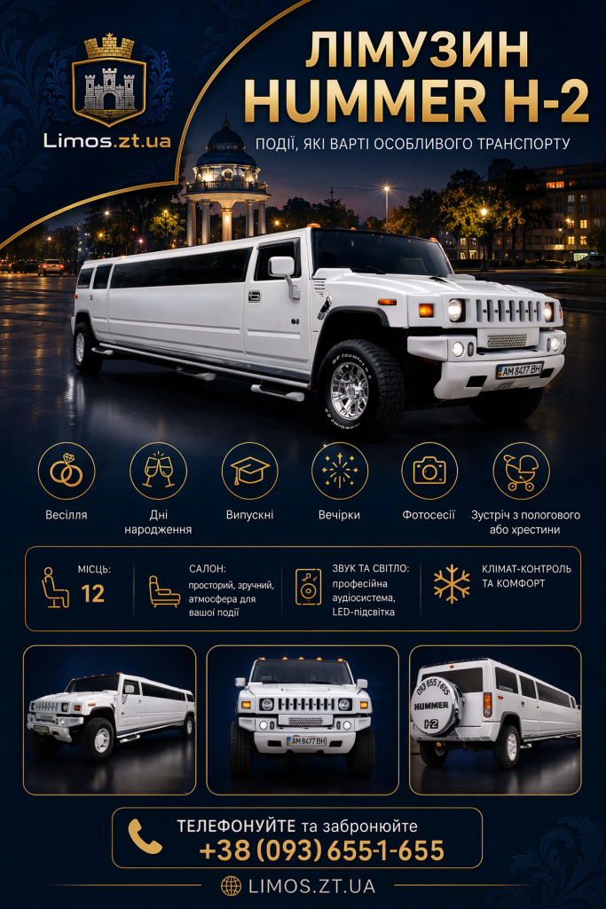 Лімузин Hummer H-2 білий