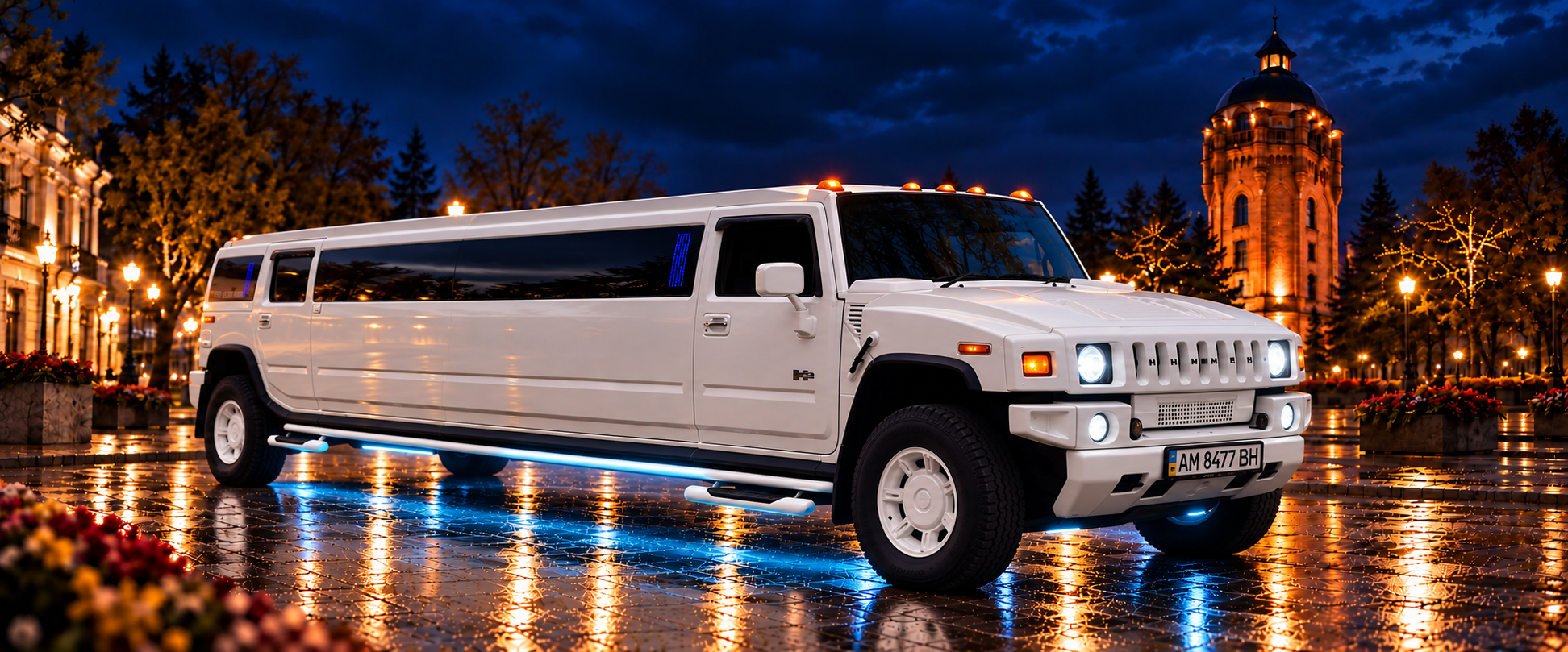 Лімузин Hummer H-2 білий